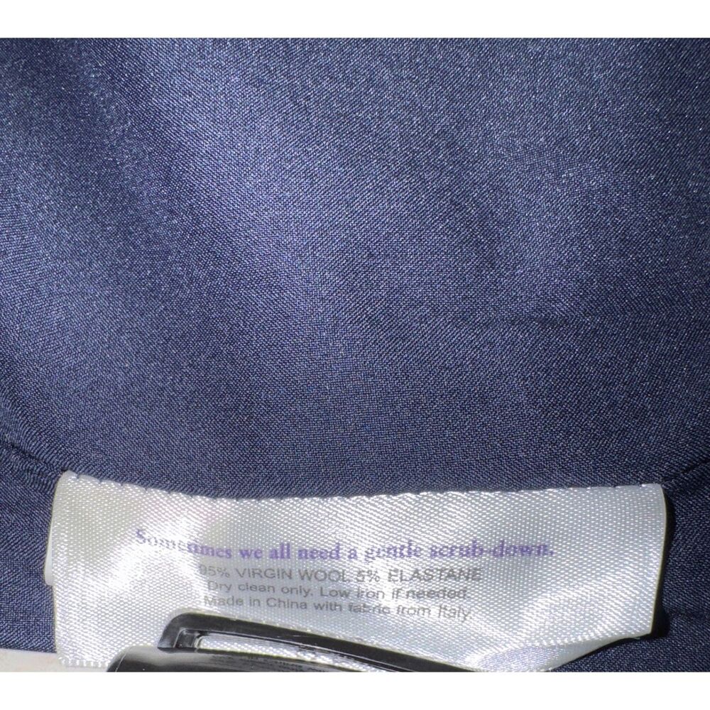 MM LaFleur The Ross Blue Plaid Virgin Wool Blend Blazer Skirt Suit Size 8 NEW - Picture 8 of 9